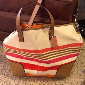 Fun colored coach purse!!